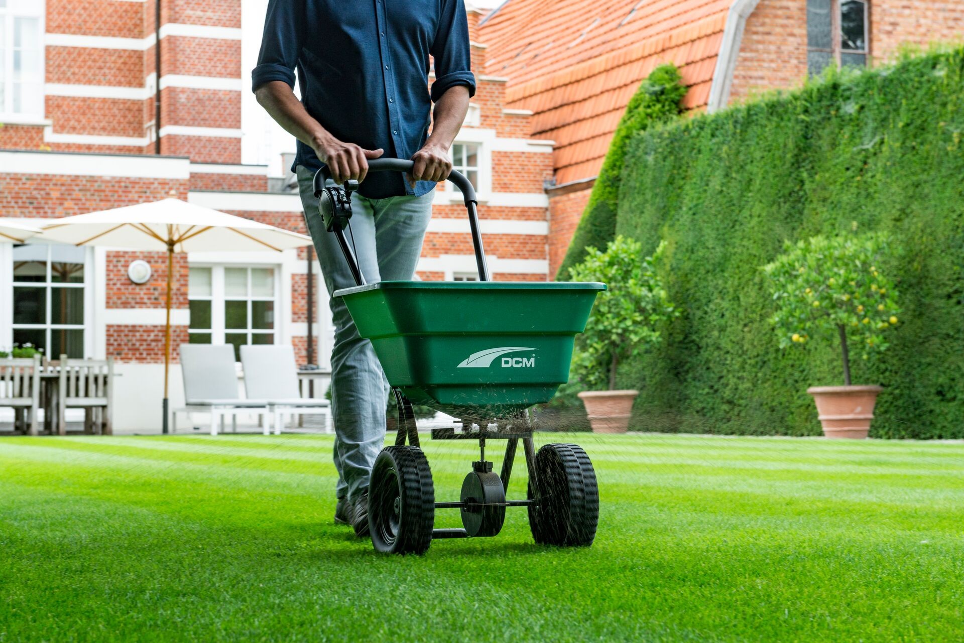 Streuwagen-Einstellungen für CUXIN DCM-Rasenpflege Produkte Thumb